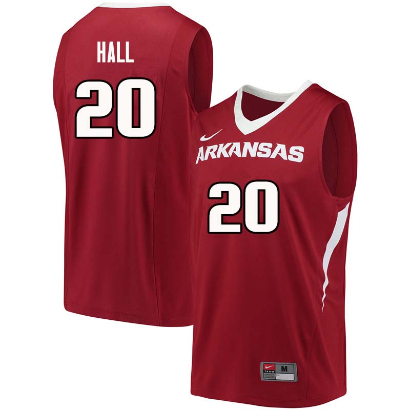 Men #20 Darious Hall Arkansas Razorback College Basketball Jerseys Sale-Cardinal